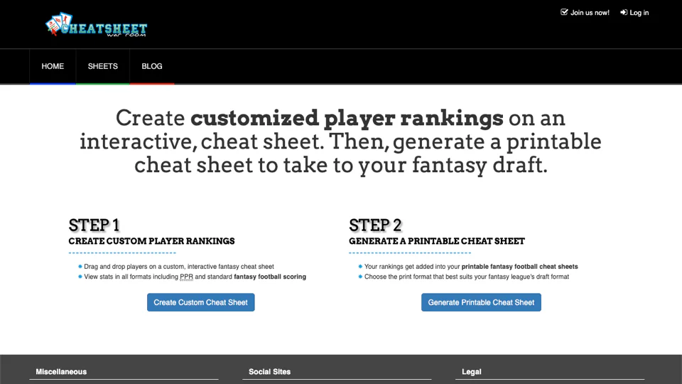 Cheat Sheet War Room screenshot