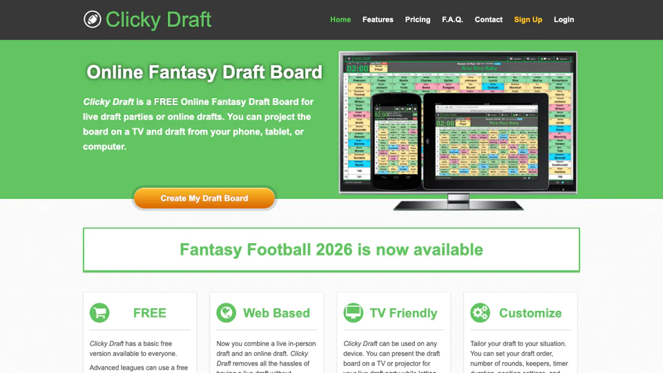ClickyDraft screenshot