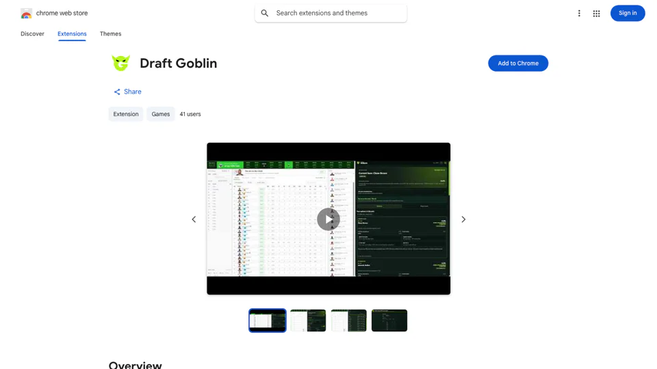 Draft Goblin screenshot