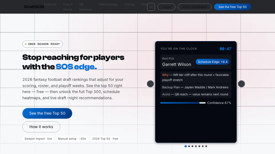 DraftSOS screenshot
