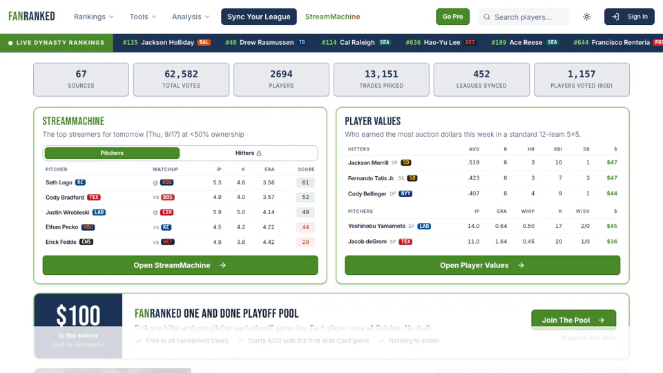 FanRanked screenshot