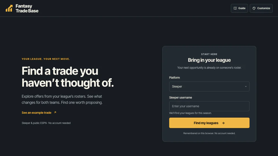 Fantasy Trade Base screenshot
