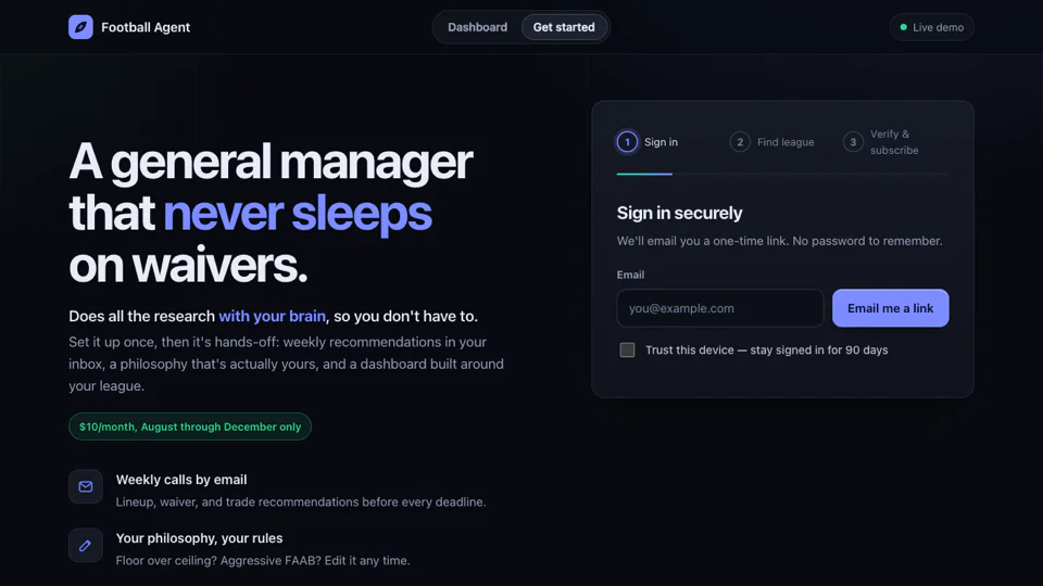 Football Agent screenshot