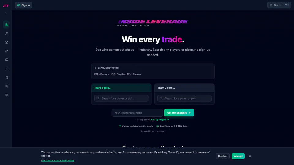 Inside Leverage screenshot