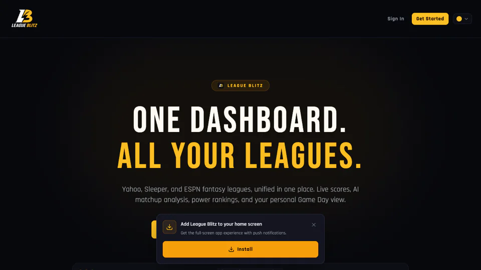 LeagueBlitz screenshot