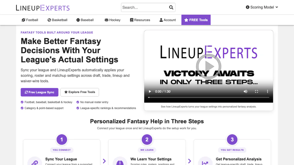 LineupExperts screenshot