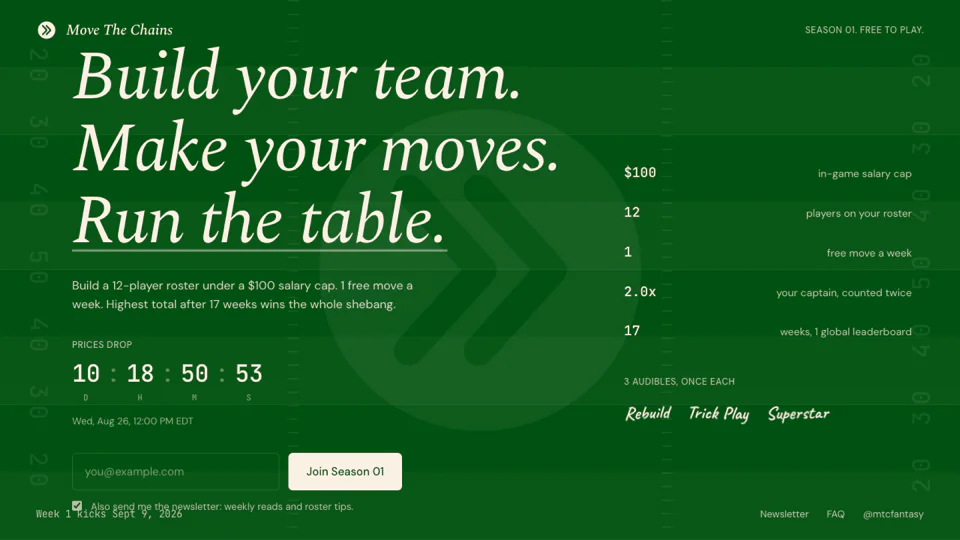 Move The Chains Fantasy Football screenshot