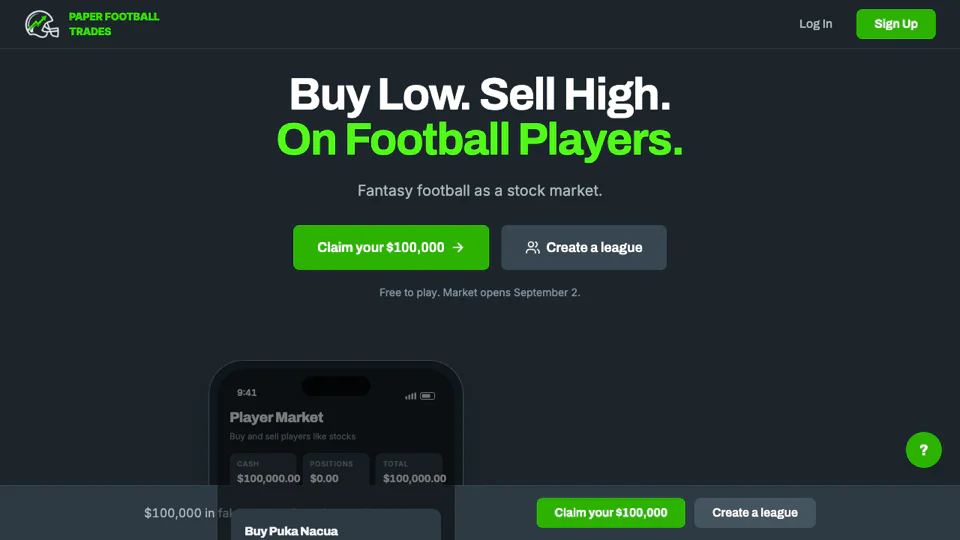 Paper Football Trades screenshot