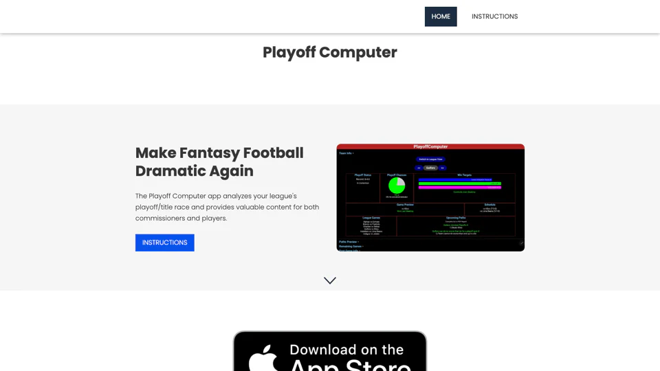 Playoff Computer screenshot