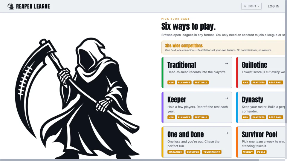 Reaper League screenshot