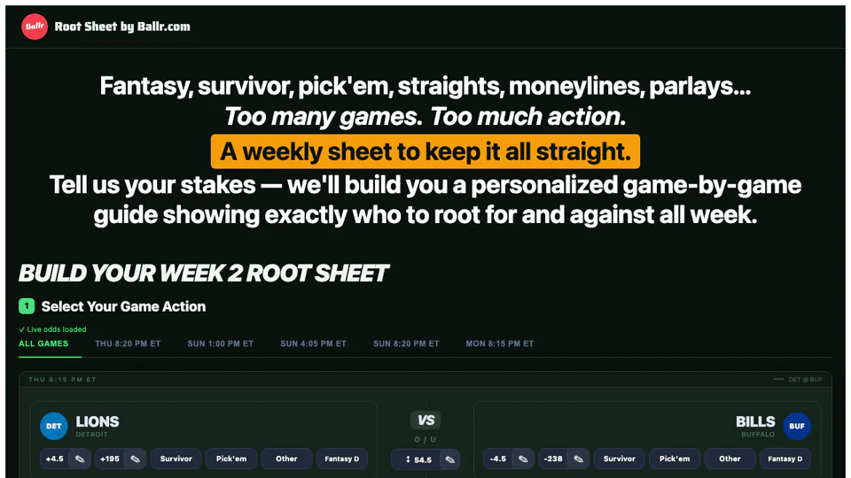 Root Sheet by Ballr screenshot