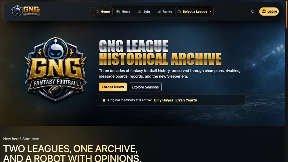 The GNG screenshot