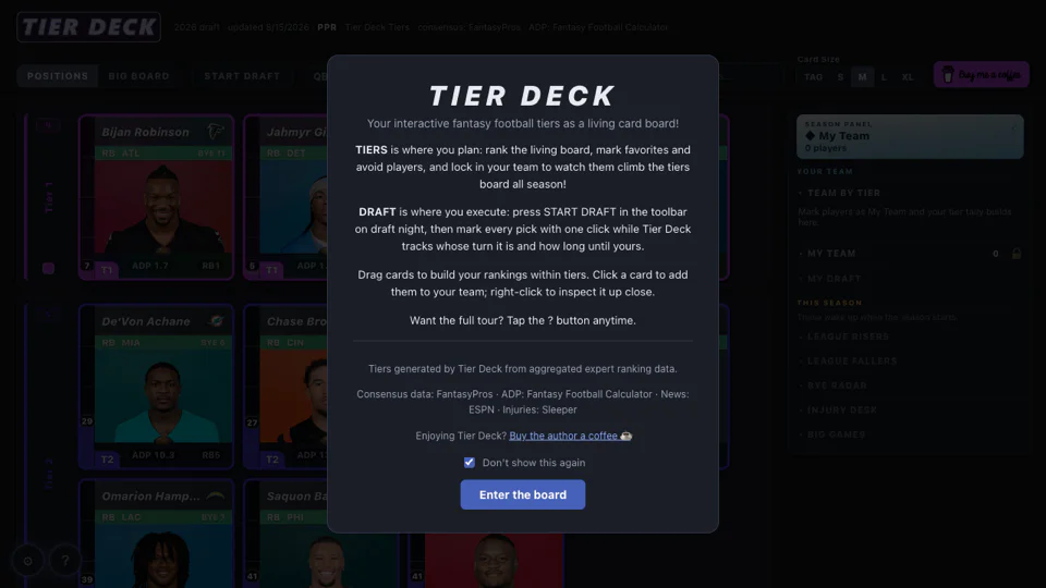 Tier Deck screenshot