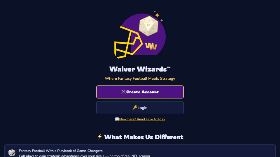 Waiver Wizards screenshot
